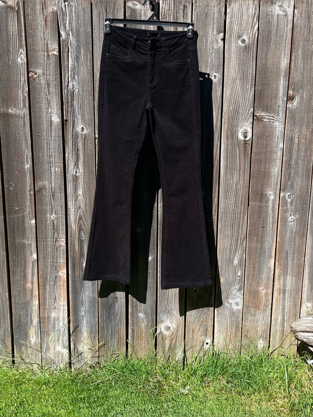 House of Harlow 1960 black corduroy high rise bootcut jeans size 2